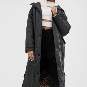 ASOS Leopard Lined Sherpa Parka